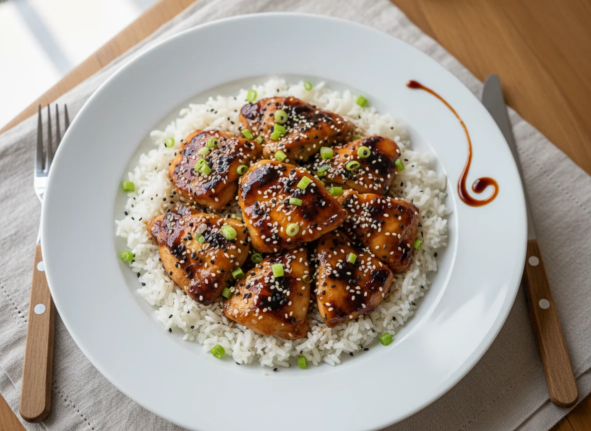 Pollo Teriyaki con Sésamo photo