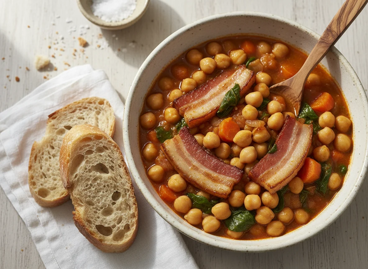 Potaje de Garbanzos con Panceta photo