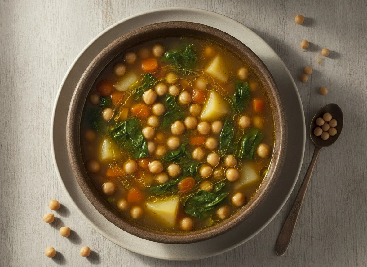 Potaje de verduras y legumbres photo