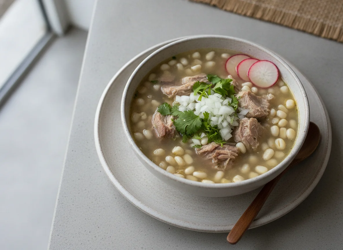 Pozole blanco de cerdo photo
