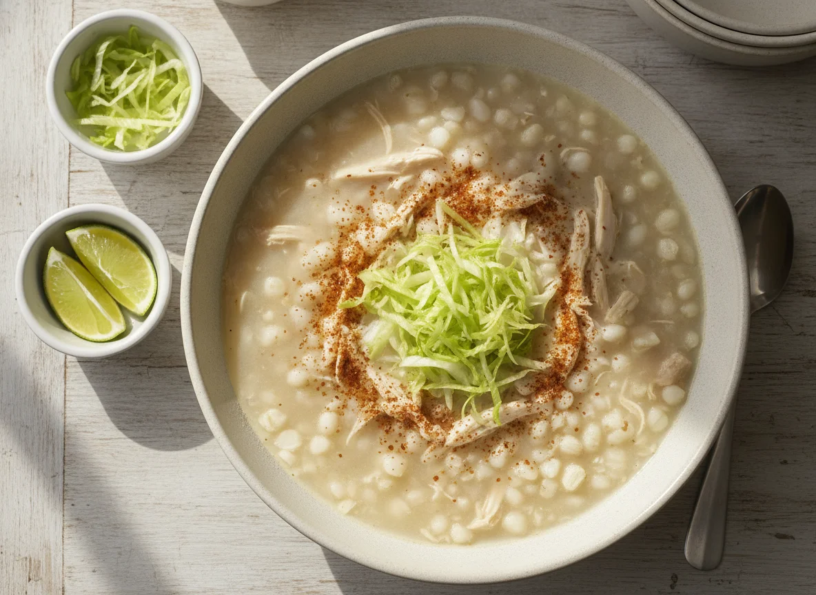 Pozole blanco de pollo photo