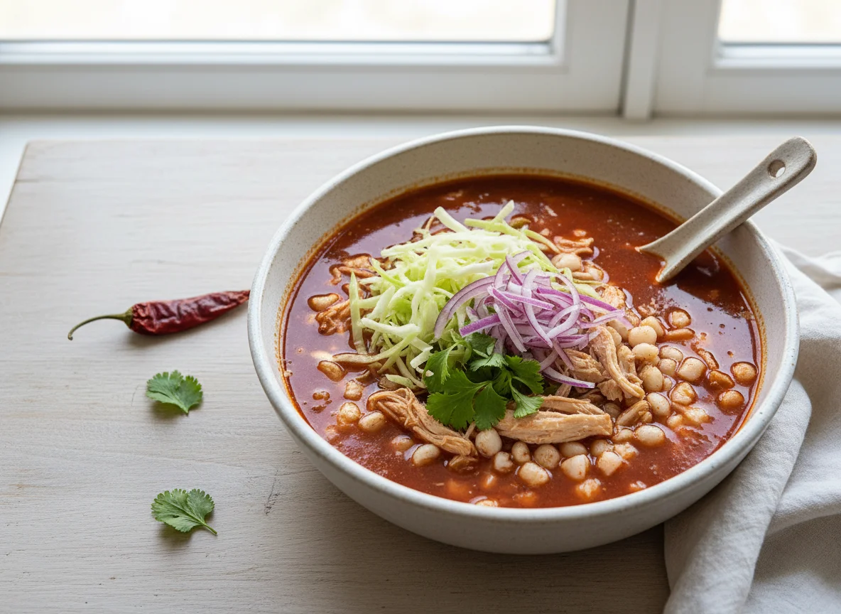 Pozole Rojo con Pollo photo