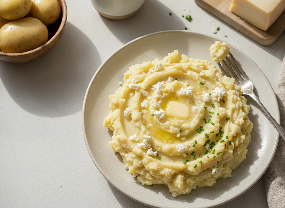 Puré de papas con queso photo