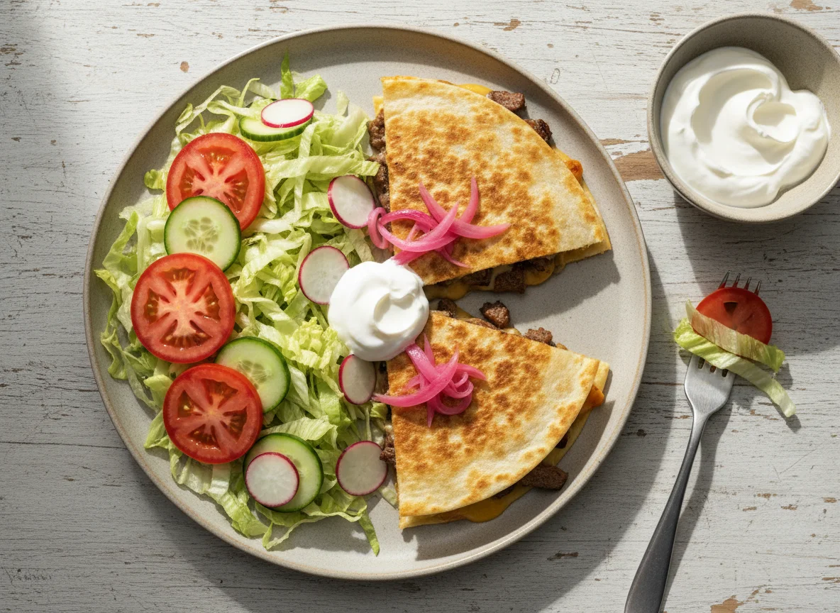 Quesadilla con ensalada photo
