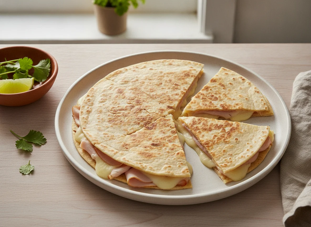 Quesadilla de jamón de pavo photo