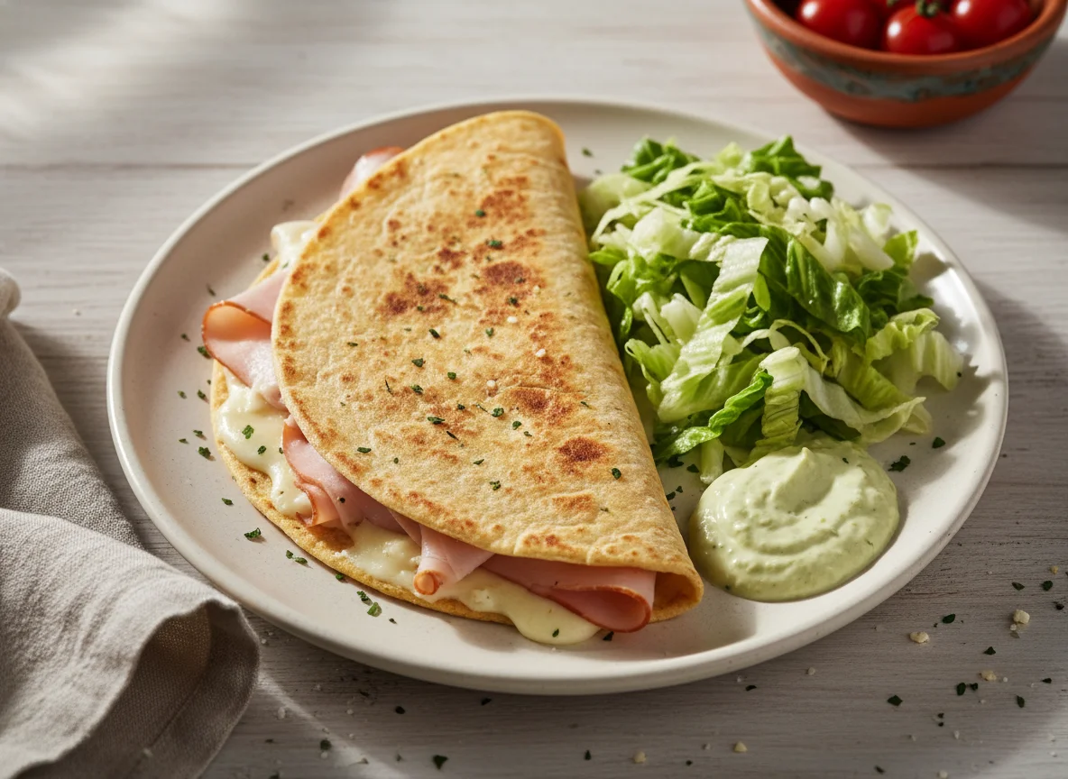 Quesadilla de jamón y queso photo