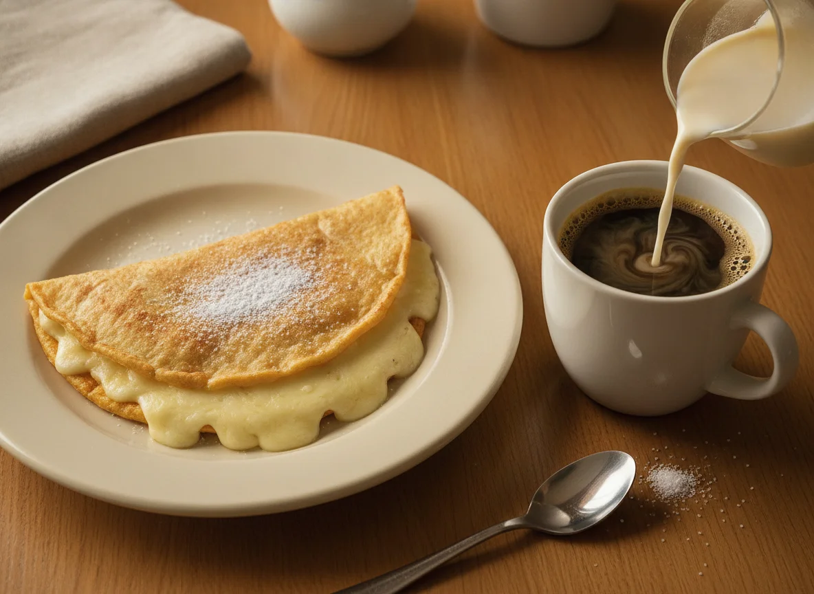 Quesadilla y Café con Leche photo