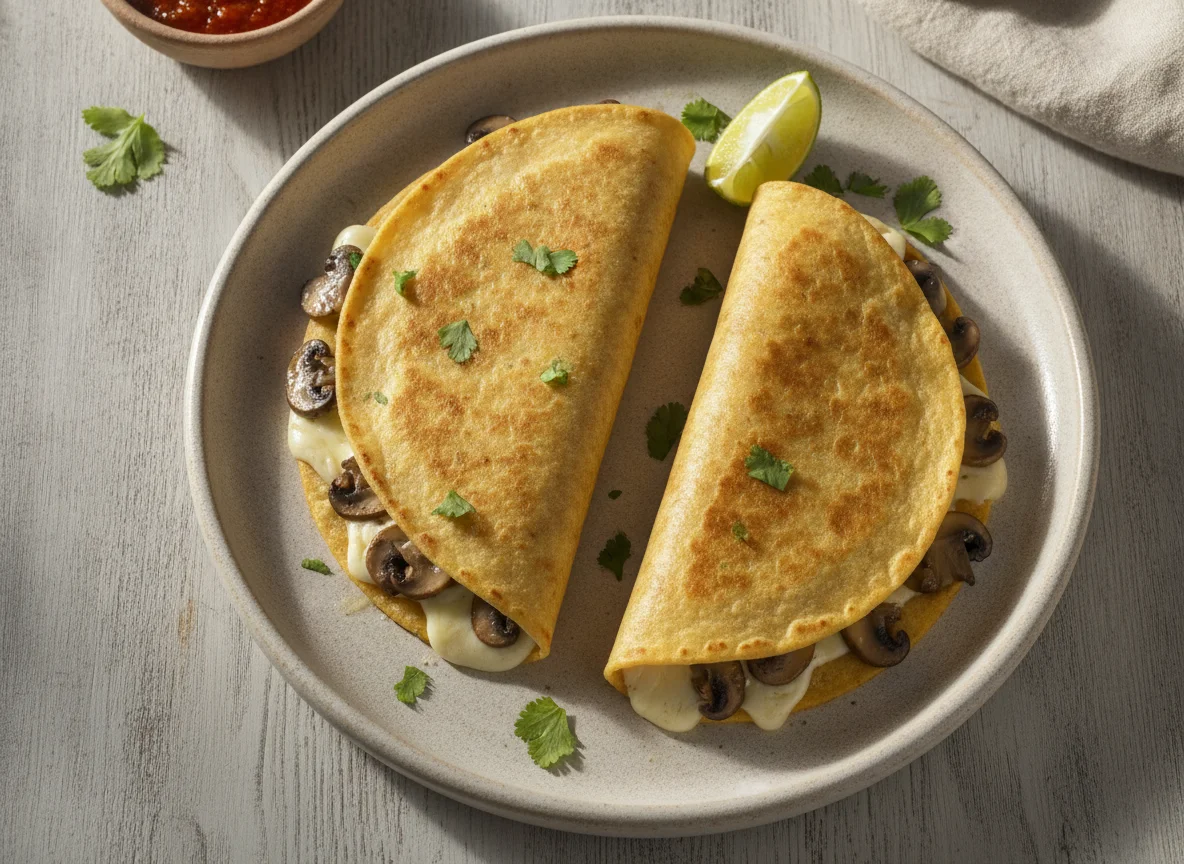 Quesadillas de champiñones photo
