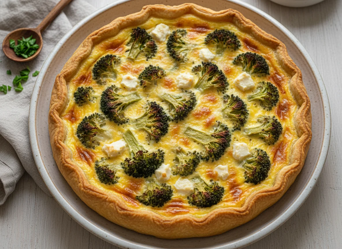 Quiche de brócoli photo