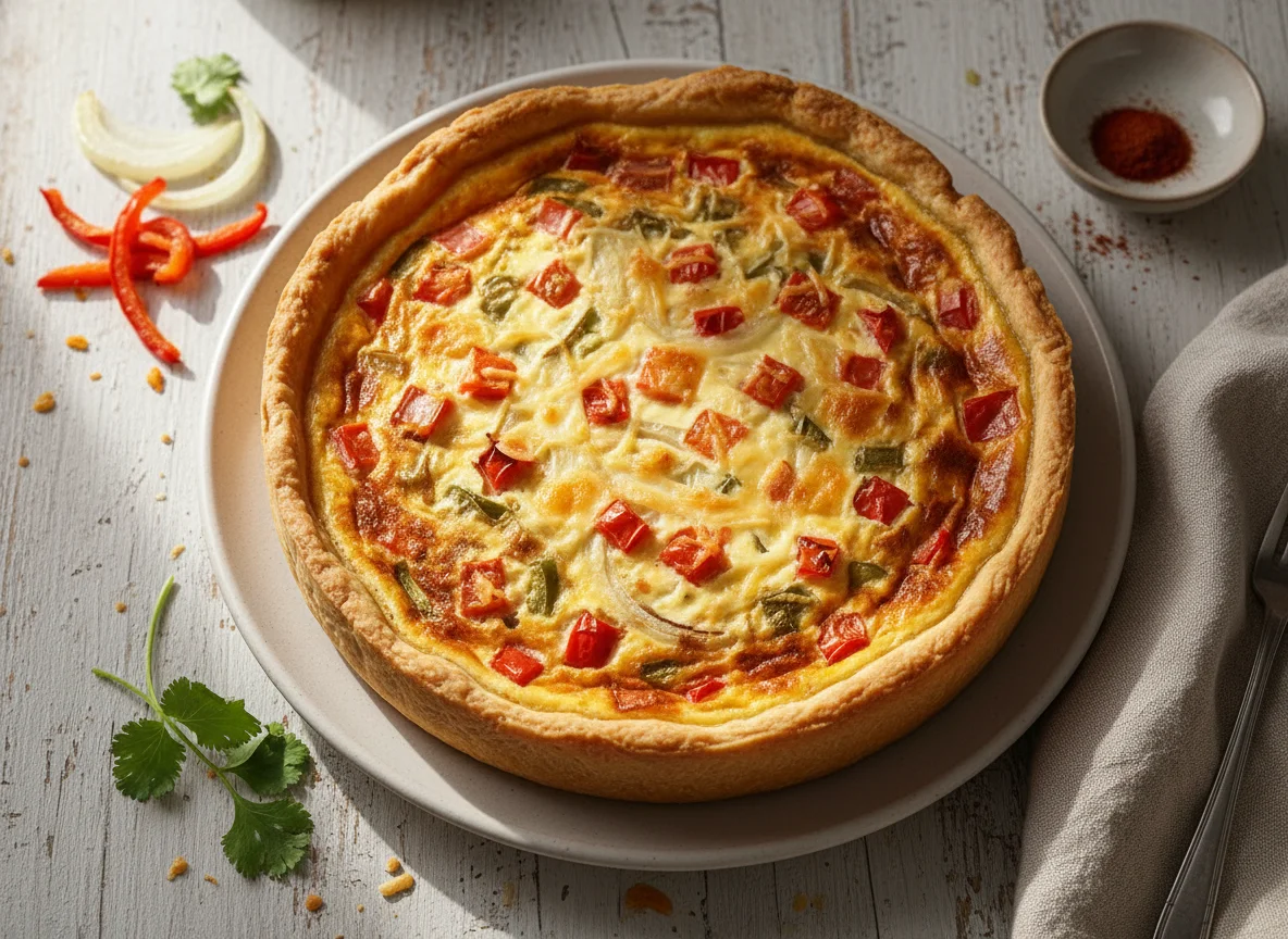 Quiche de verduras photo
