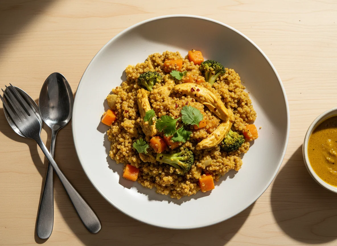 Quinoa con curry photo