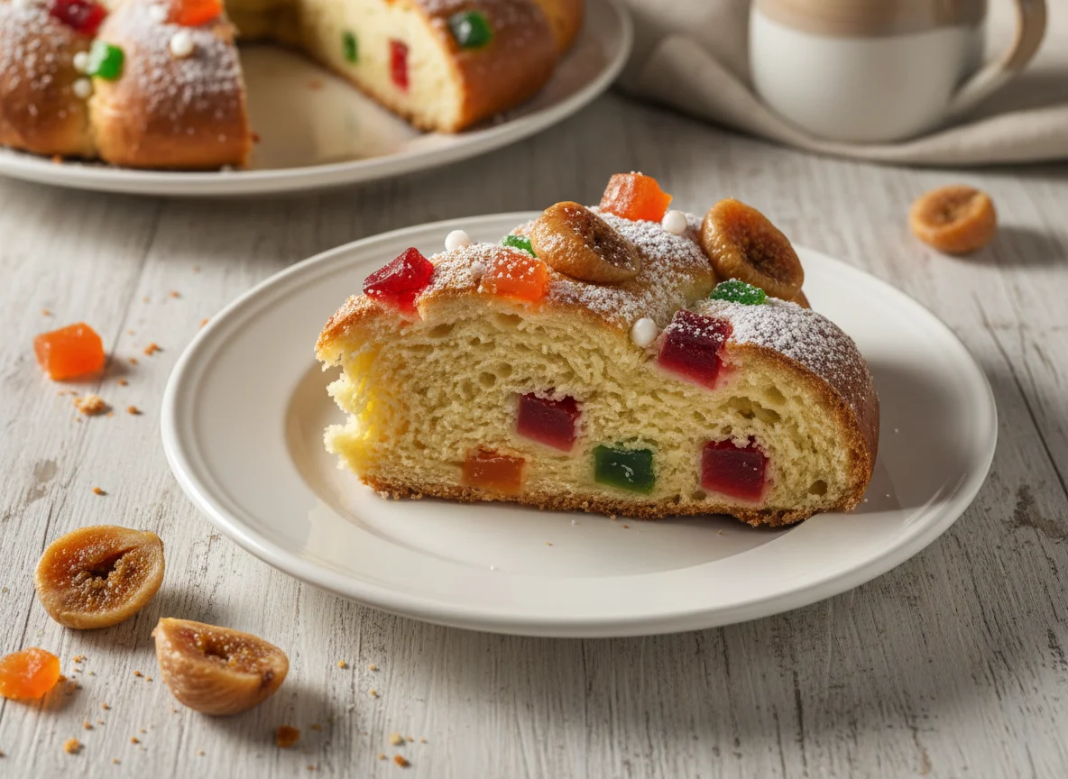 Rebanada de Rosca de Reyes photo