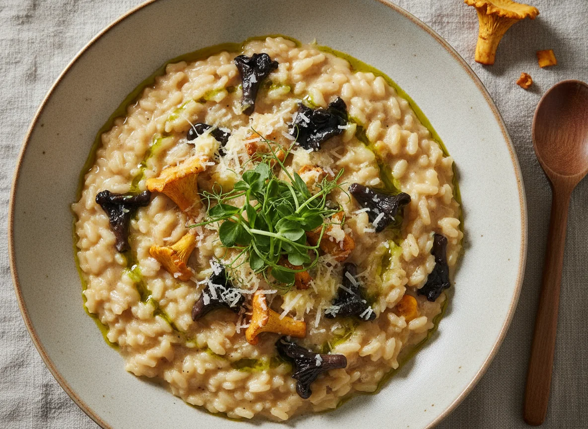 Risotto de setas silvestres photo