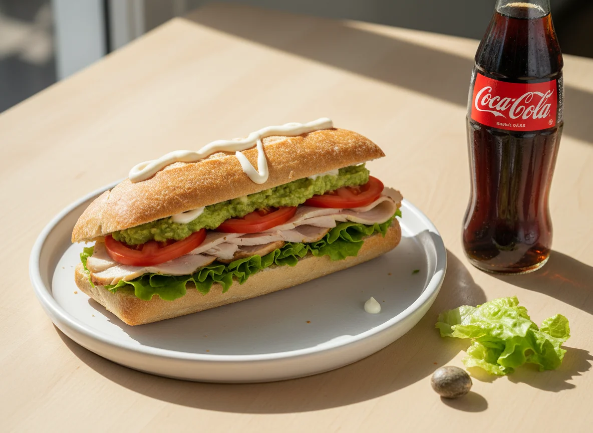 Sándwich de ave palta photo