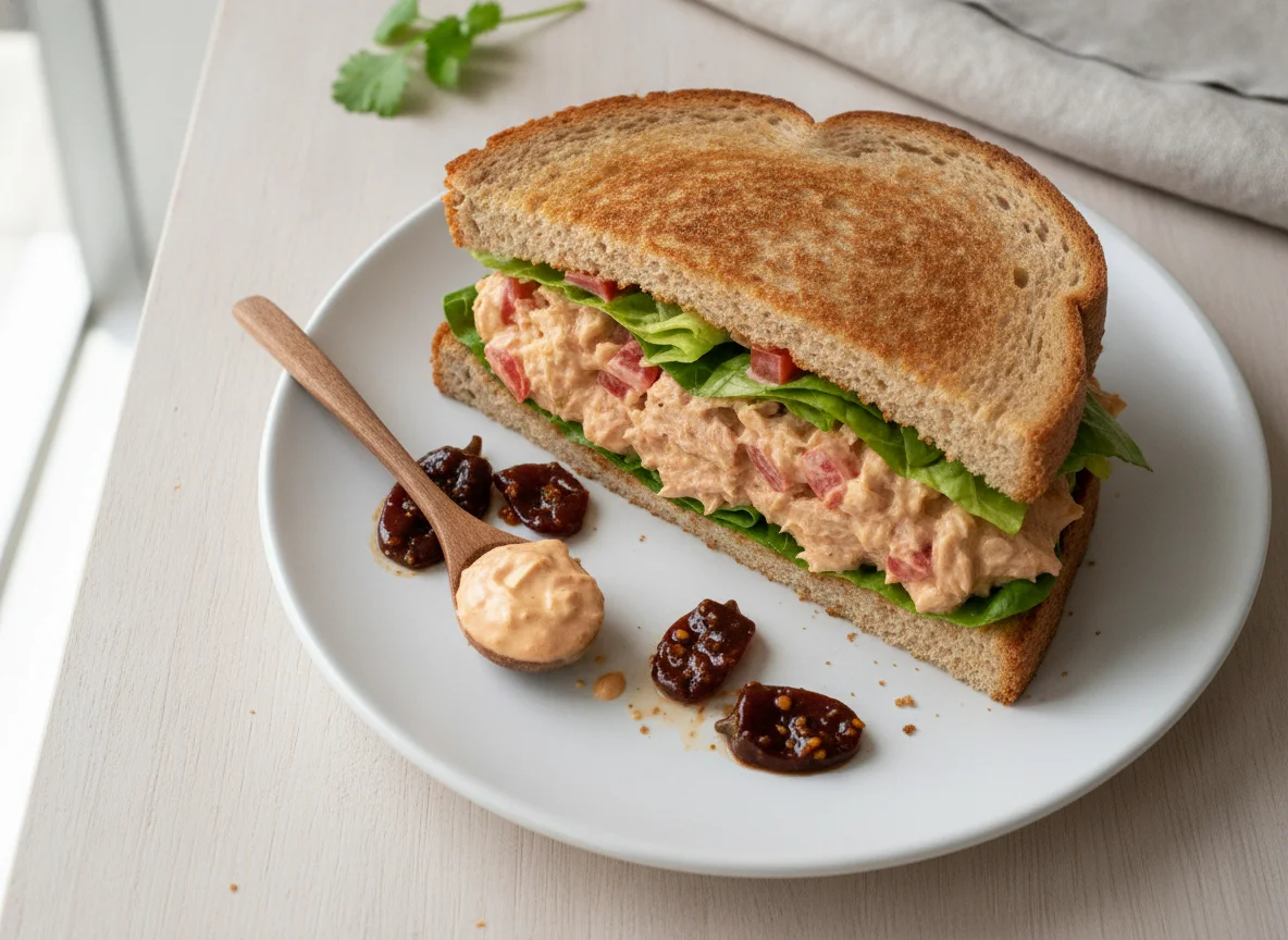 Sándwich de ensalada de atún con chipotle photo