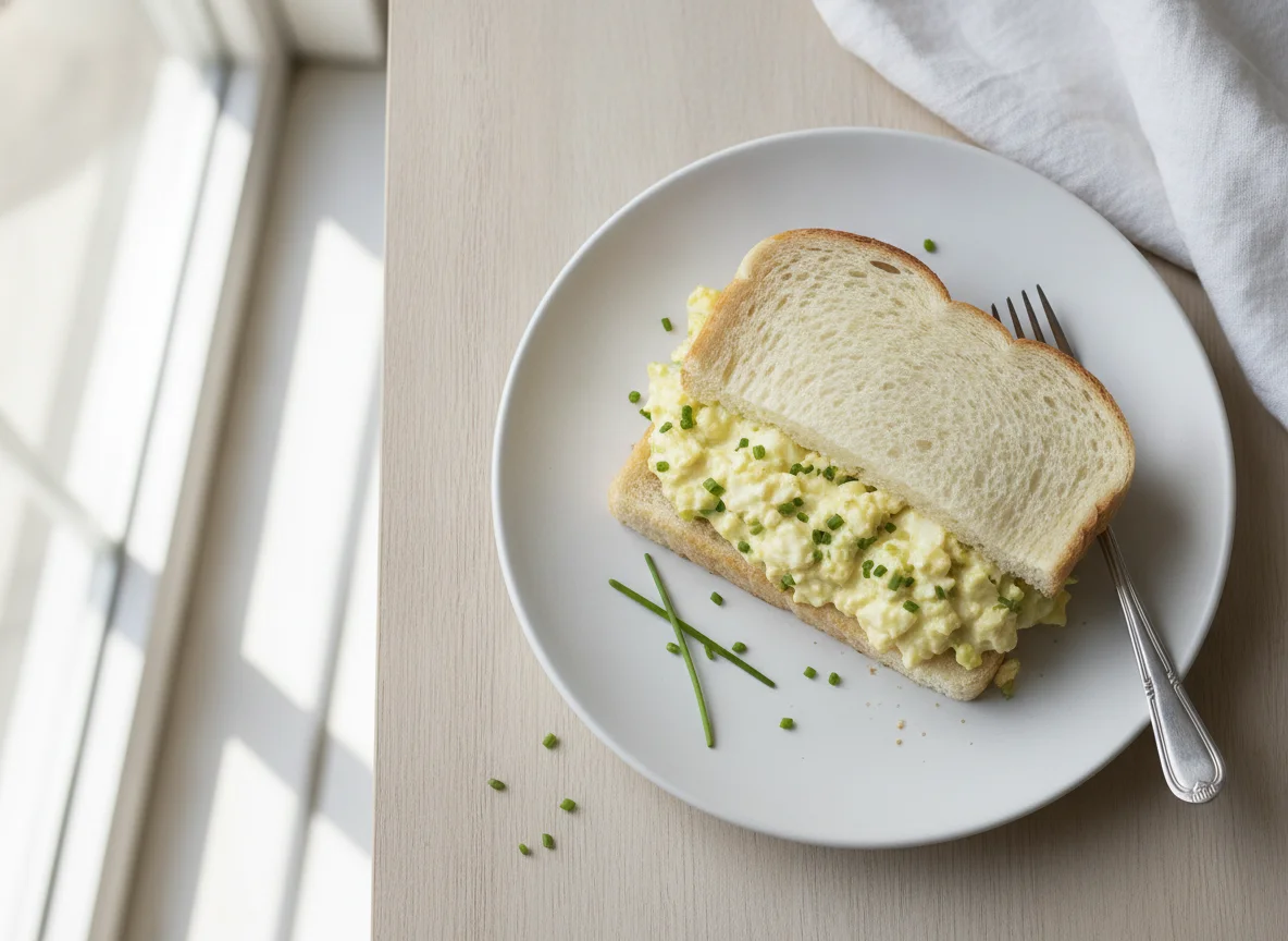 Sándwich de ensalada de huevo photo