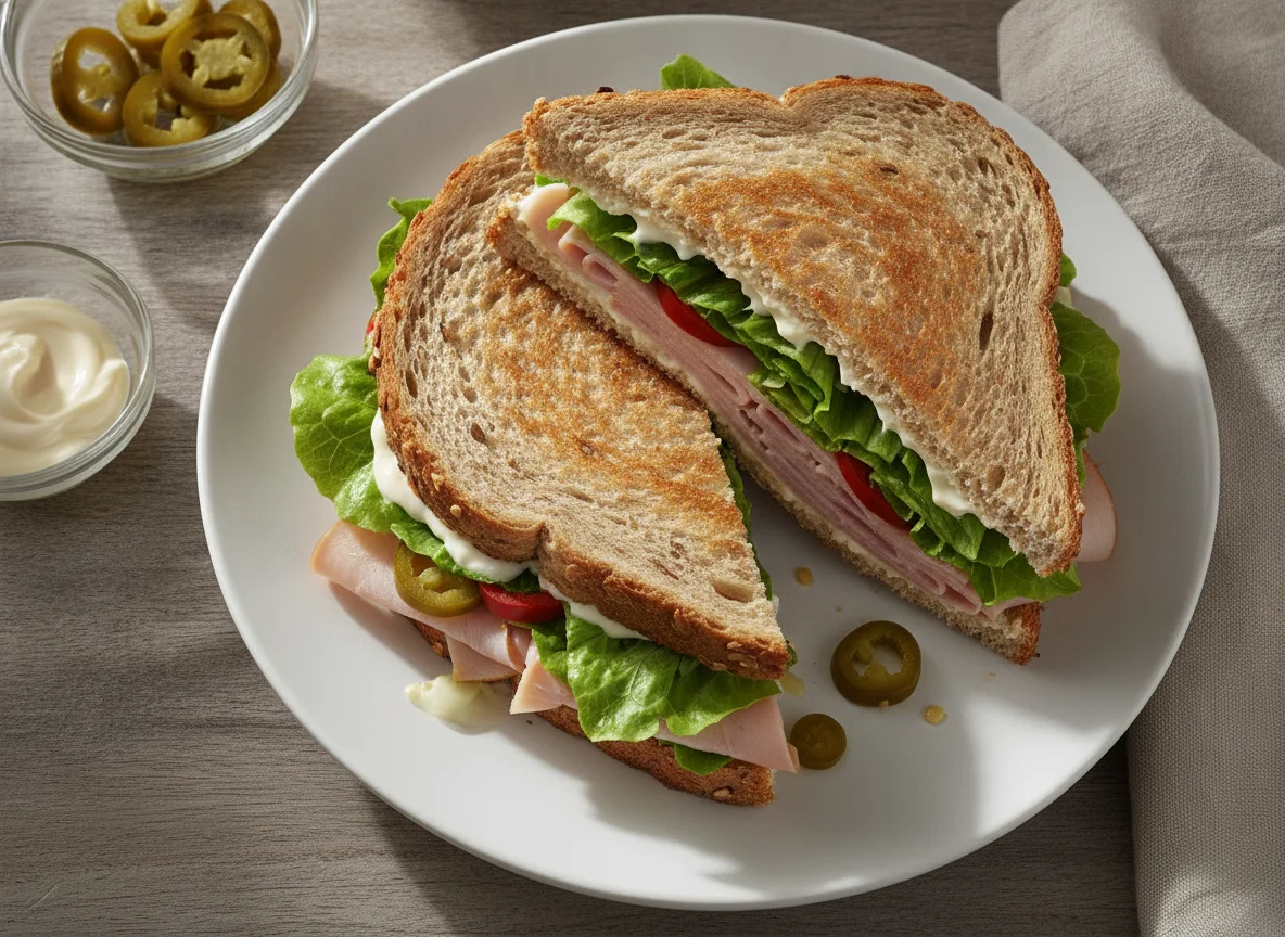 Sándwich de jamón integral photo