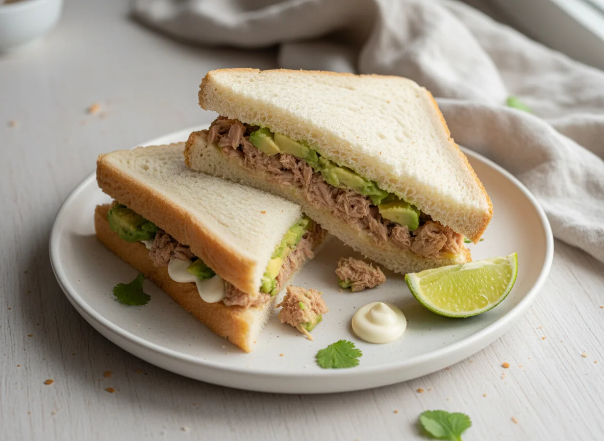 Sándwich de palta y atún photo