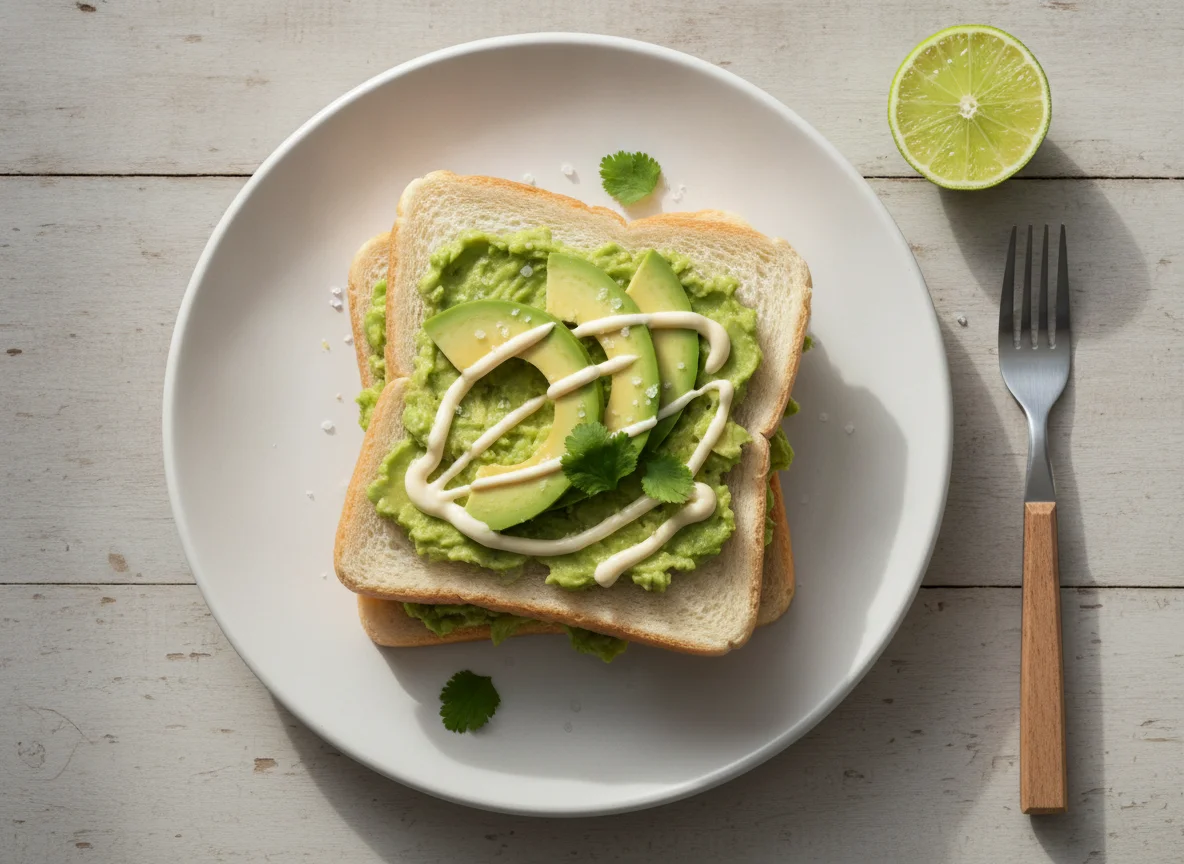 Sándwich de palta y mayonesa photo