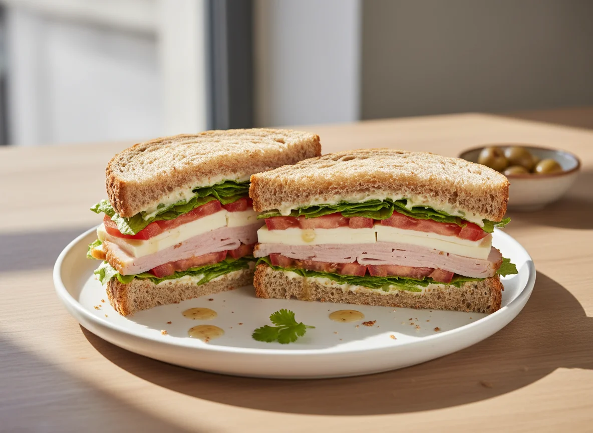 Sándwich de pan integral photo