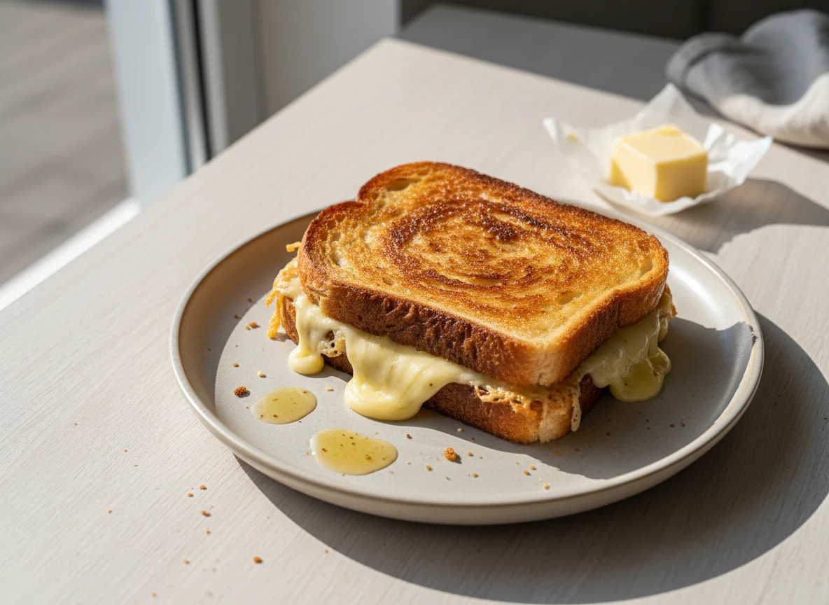 Sándwich de queso a la plancha photo