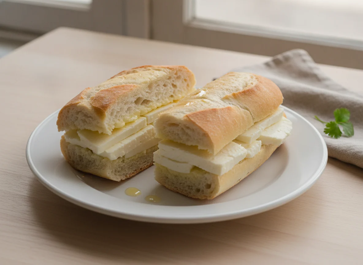 Sándwich de queso blanco photo