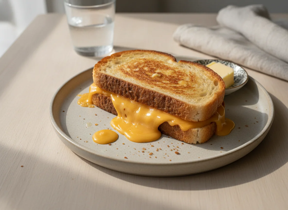 Sándwich de queso fundido photo