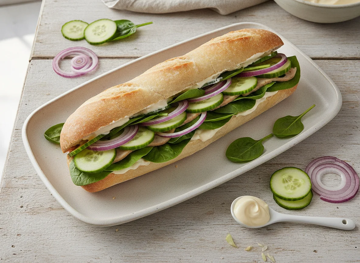 Sándwich tipo submarino photo