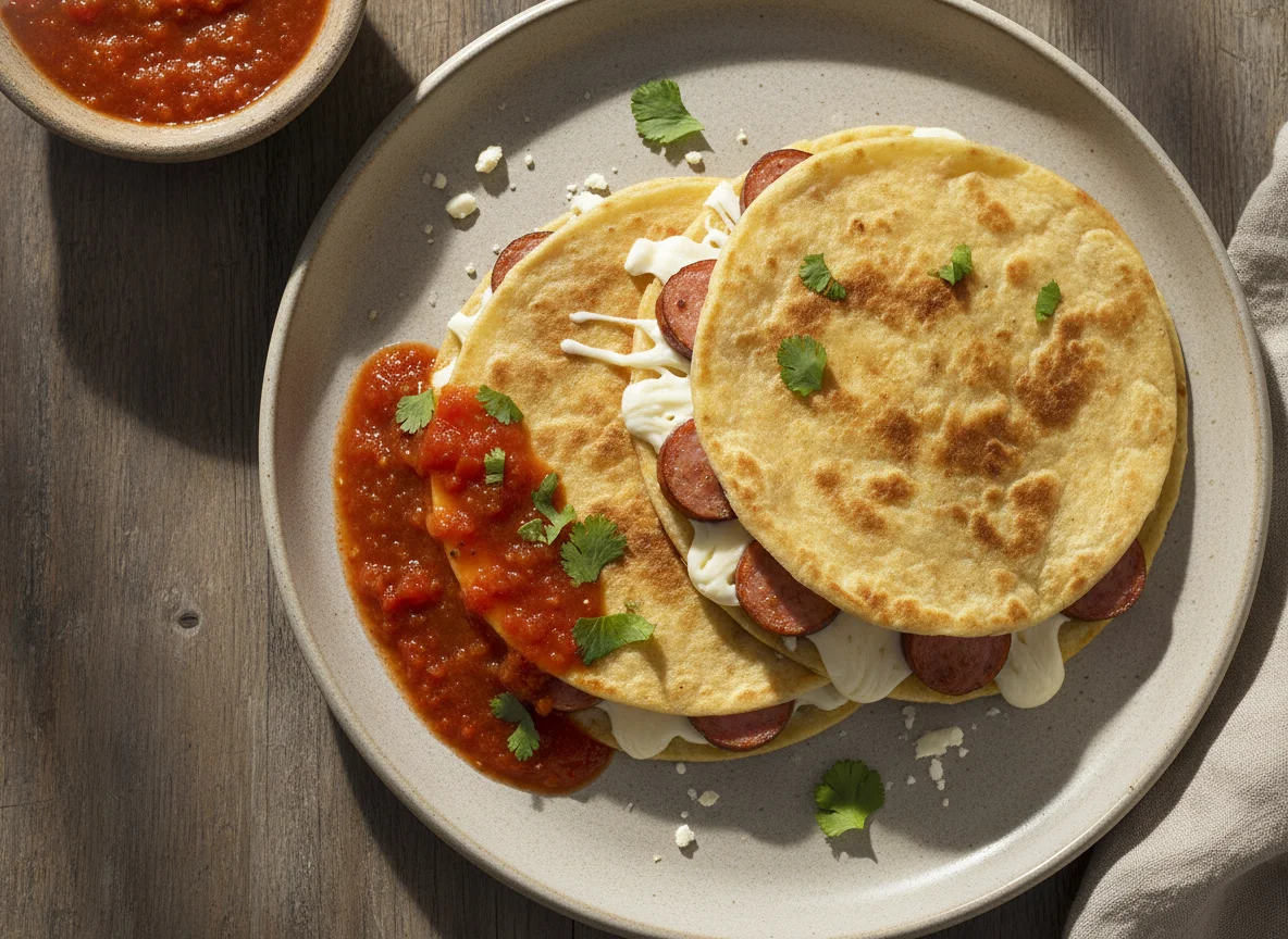Sincronizadas con salchicha y queso photo