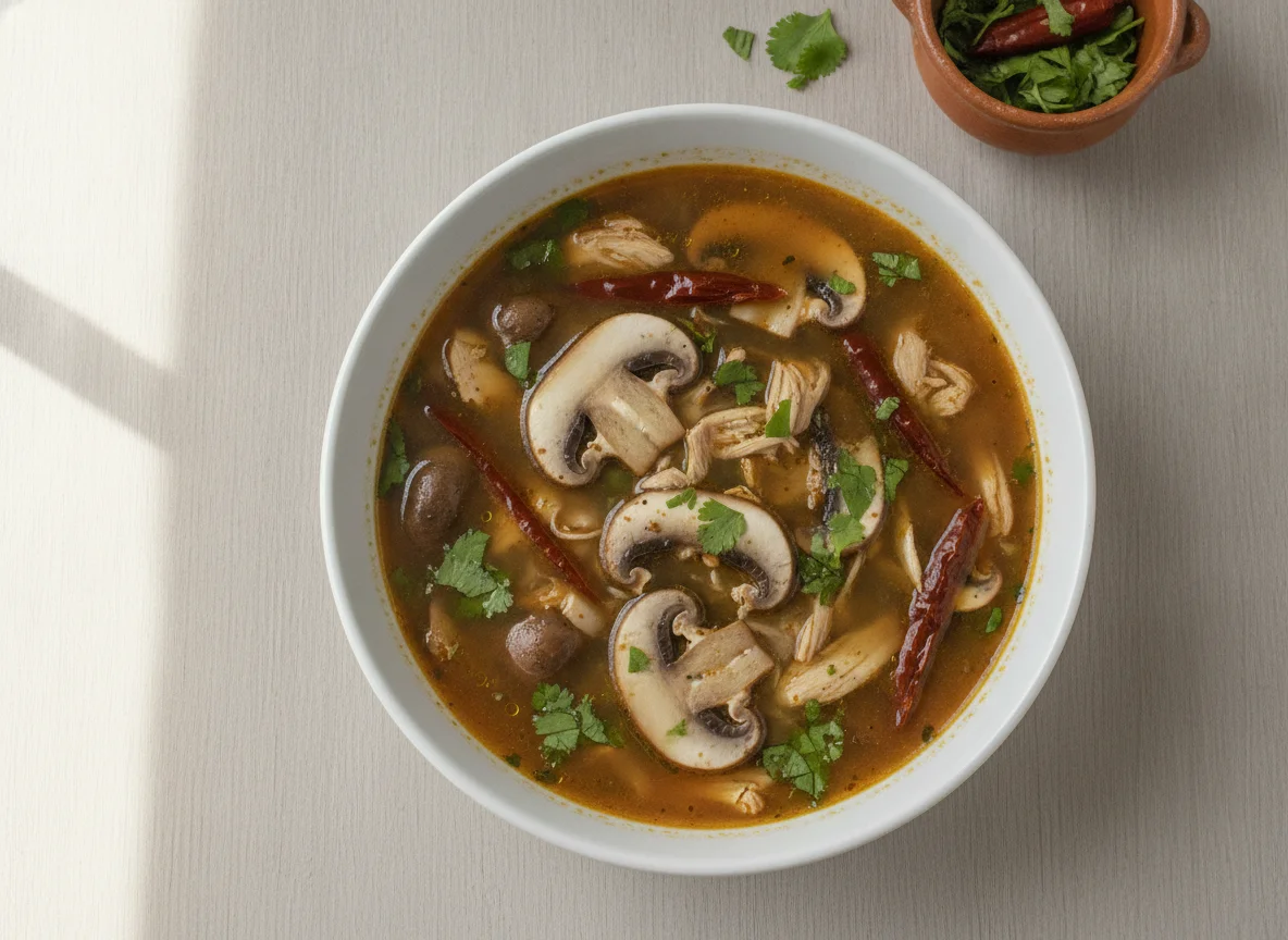 Sopa de champiñones photo