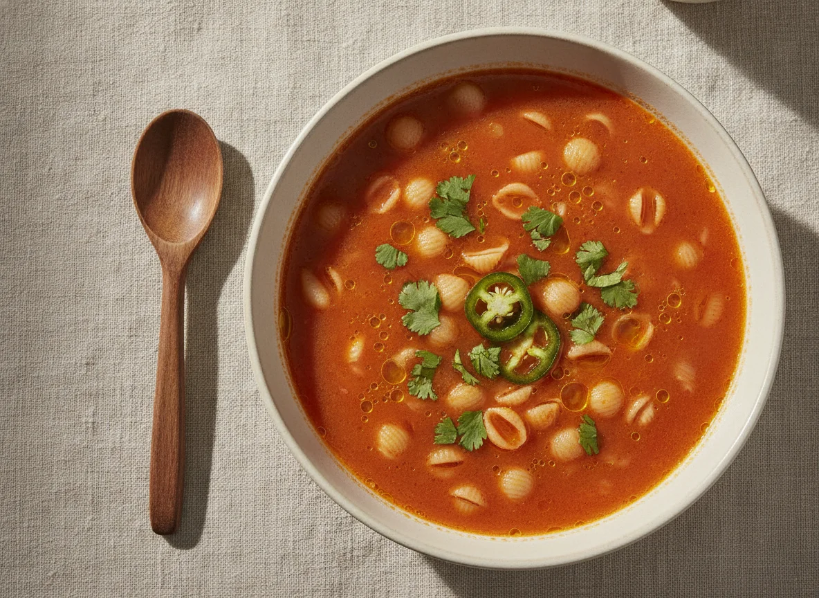 Sopa de conchitas photo