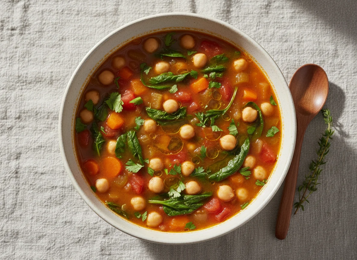 Sopa de Garbanzos y Verduras photo