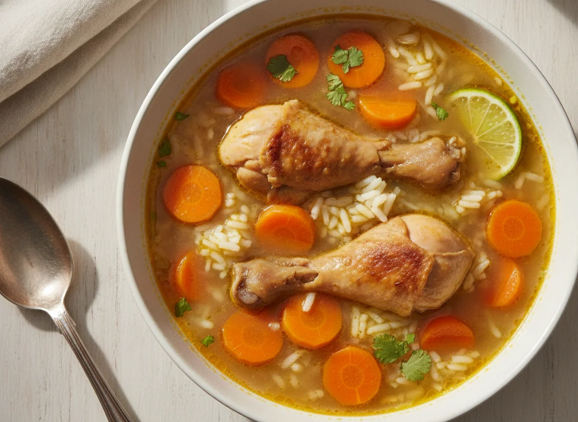 Sopa de pollo hondureña photo
