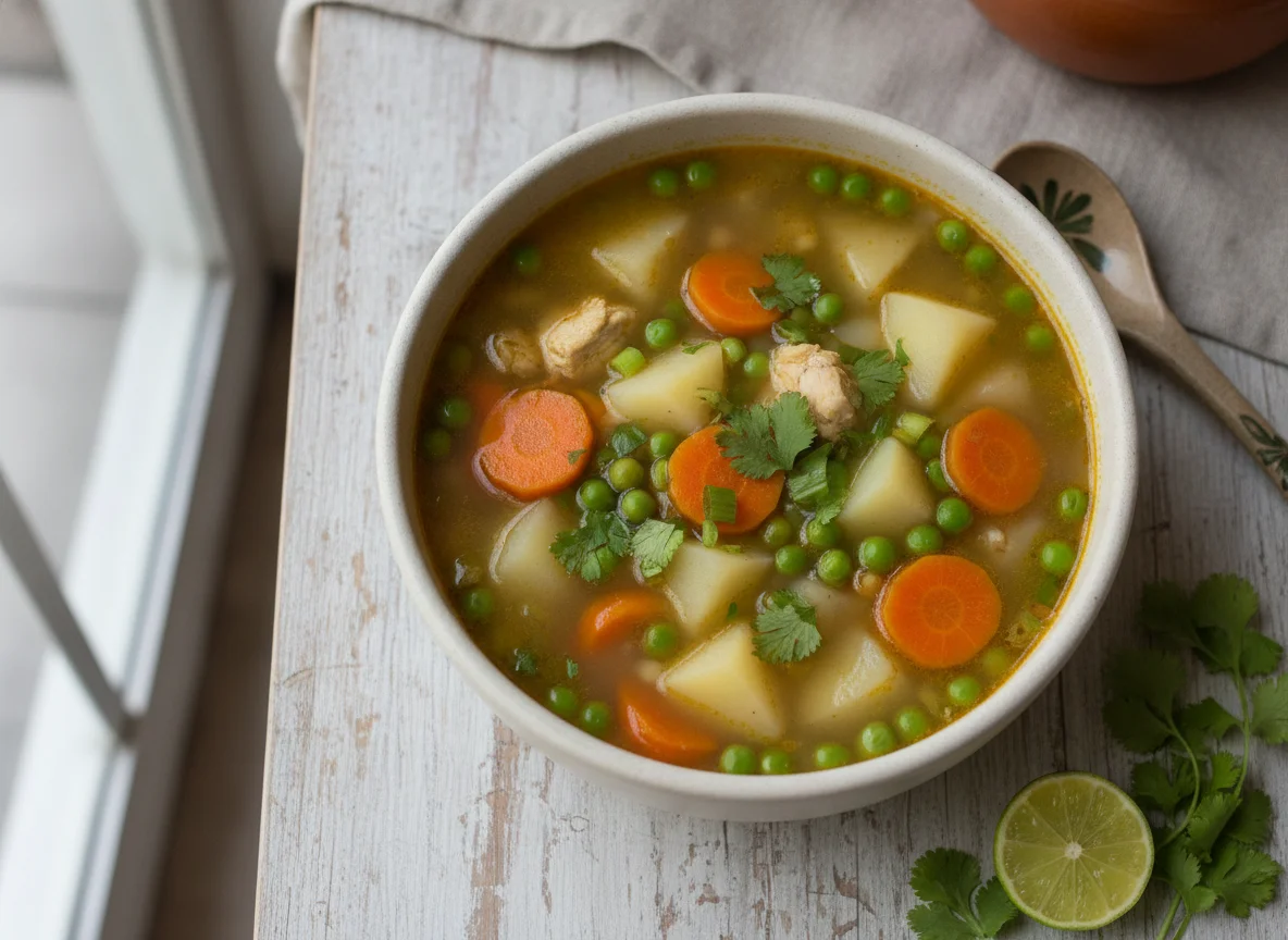 Sopa de verduras colombiana photo
