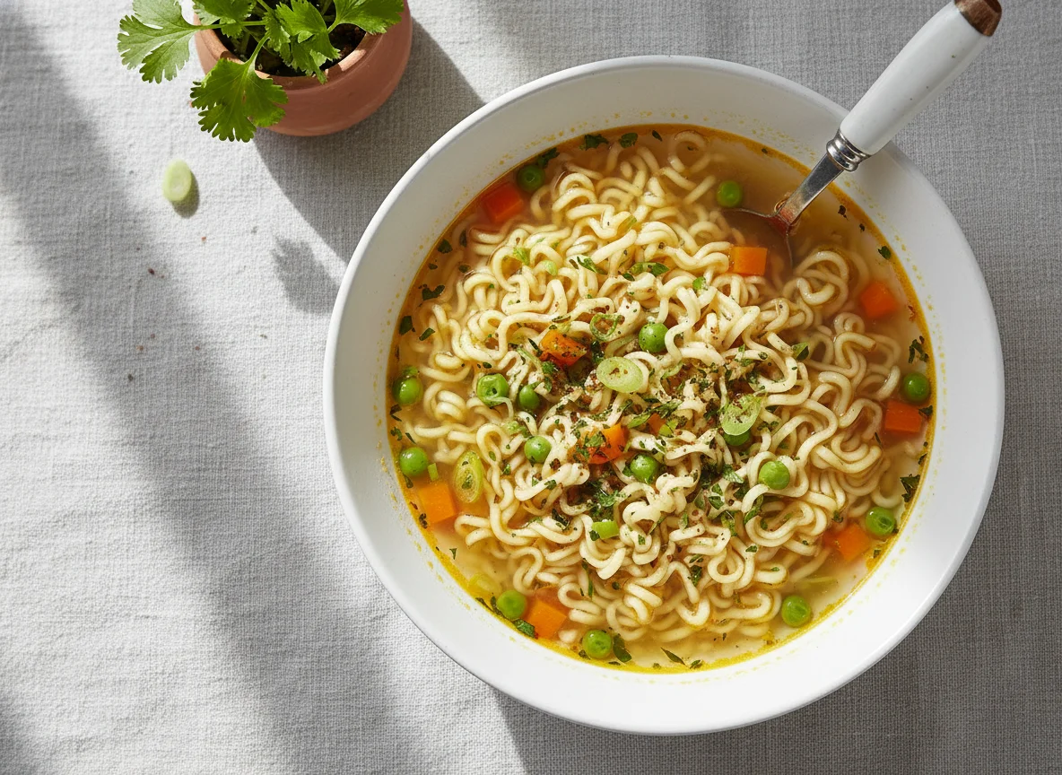 Sopa Instantánea de Fideos Sabor Pollo photo