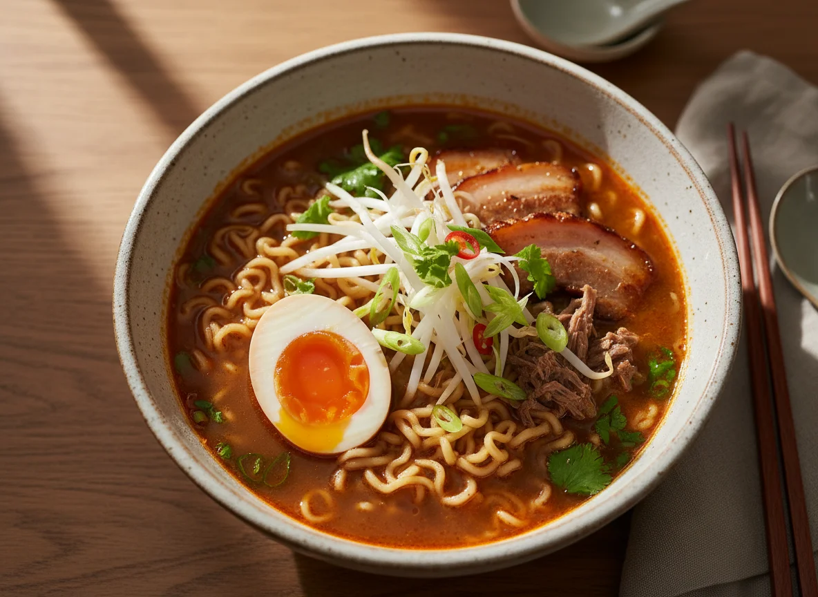 Sopa Ramen con Huevo photo