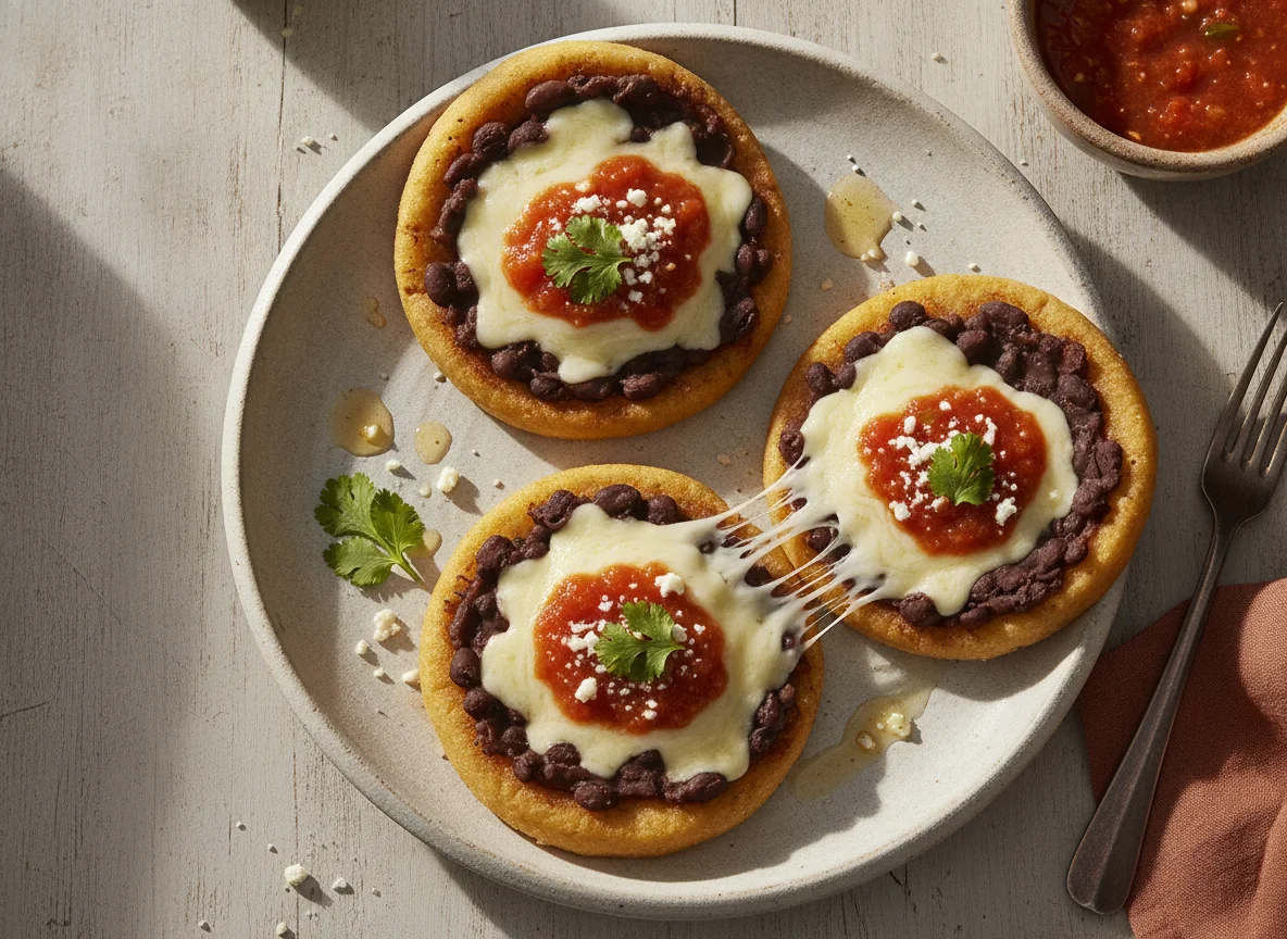Sopes con frijoles y queso photo