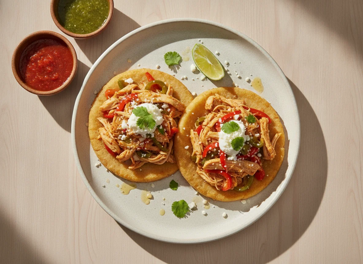 Sopes de pollo photo