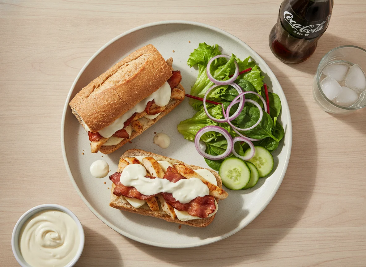 Subway de Pollo al Grill con Tocino y Coca Cero photo