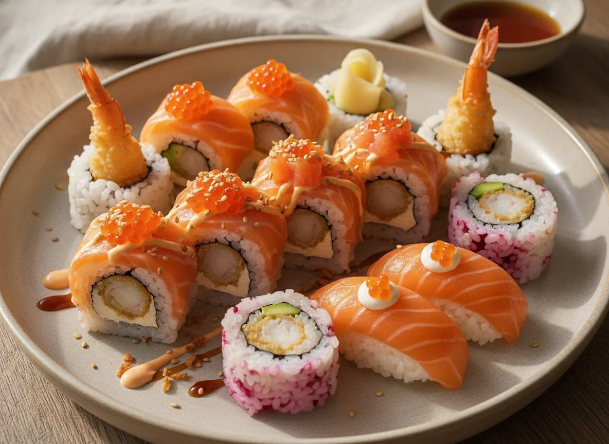 Surtido de Sushi Uramaki y Nigiri photo