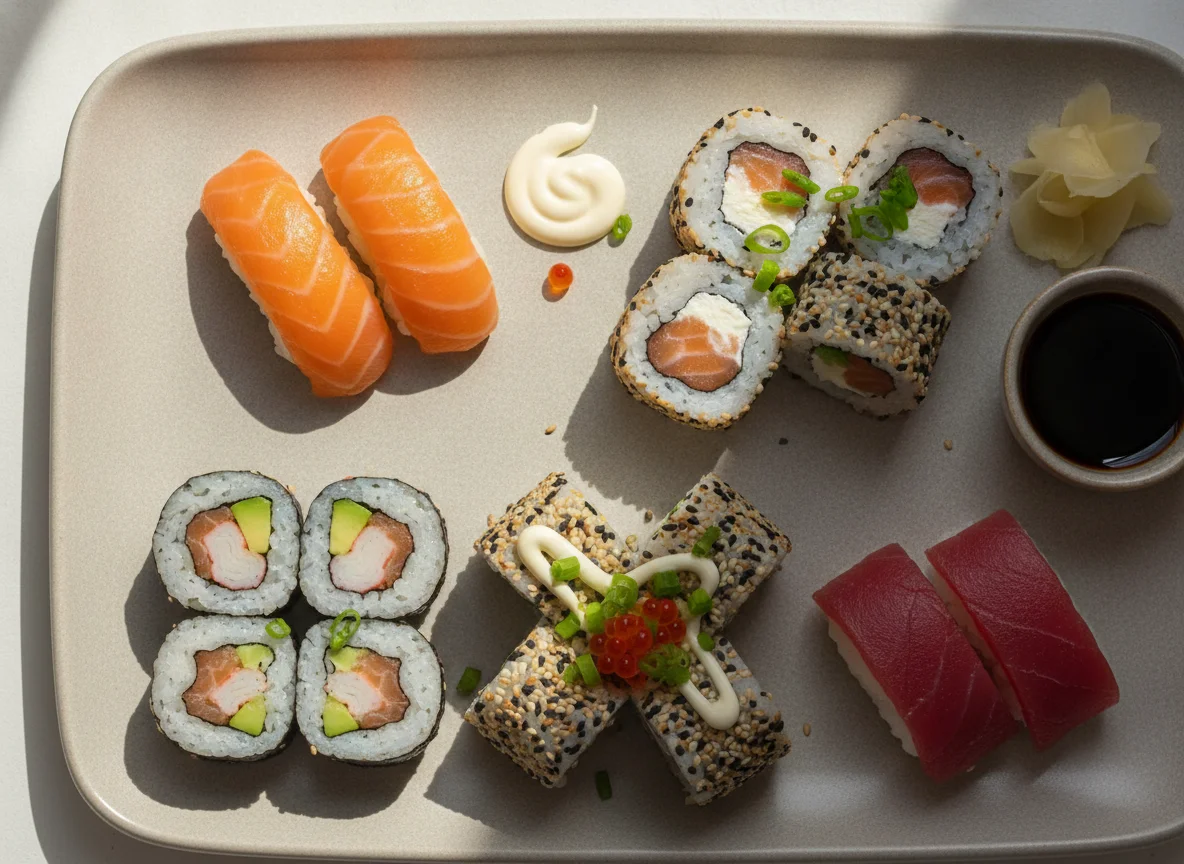 Surtido de sushi variado photo