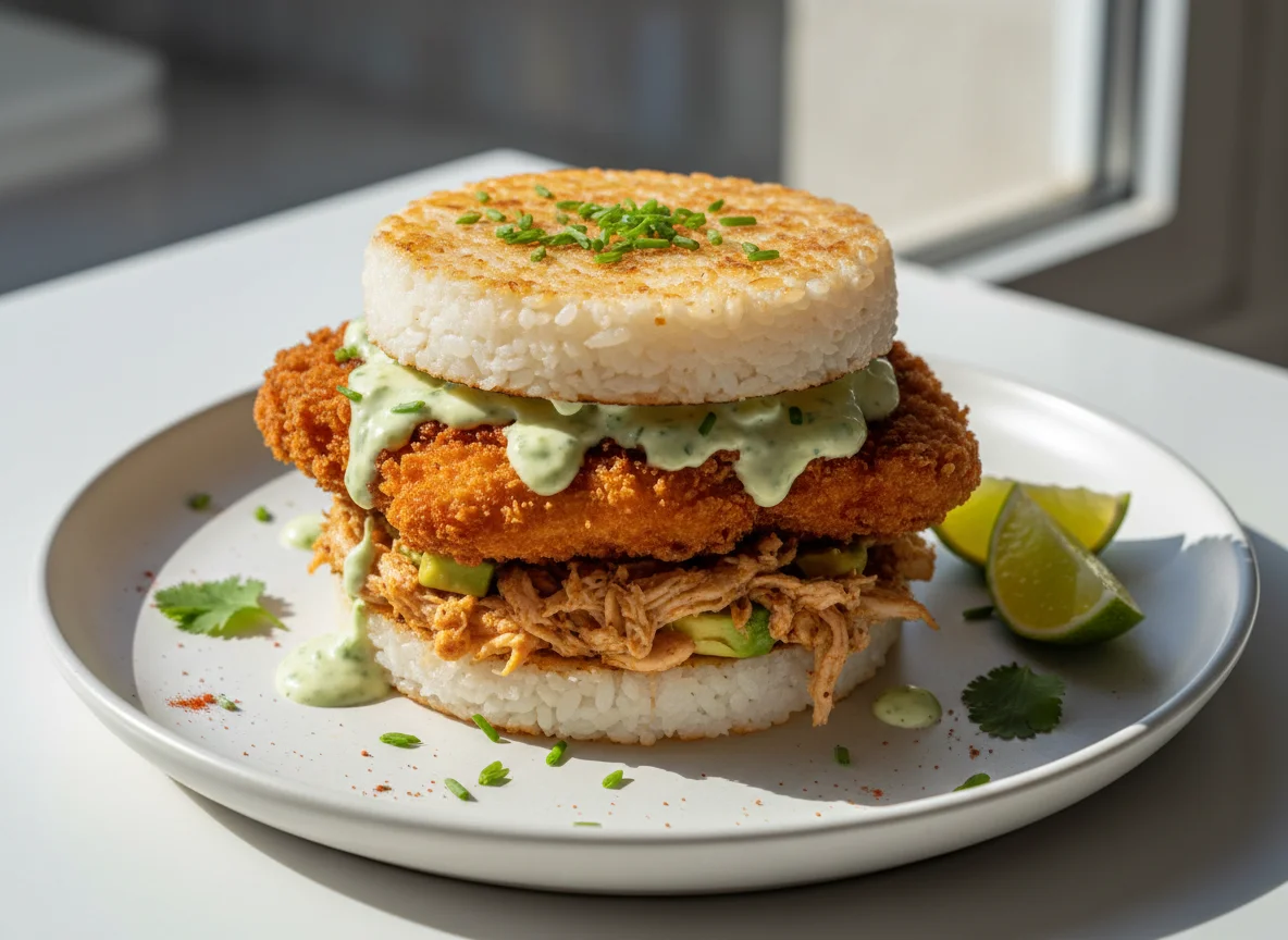 Sushi Burger Pollo Tempura photo