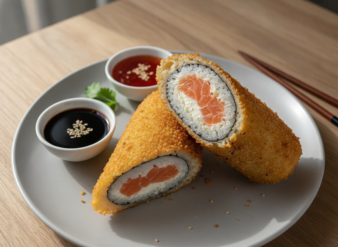 Sushi burrito frito (Handroll) photo