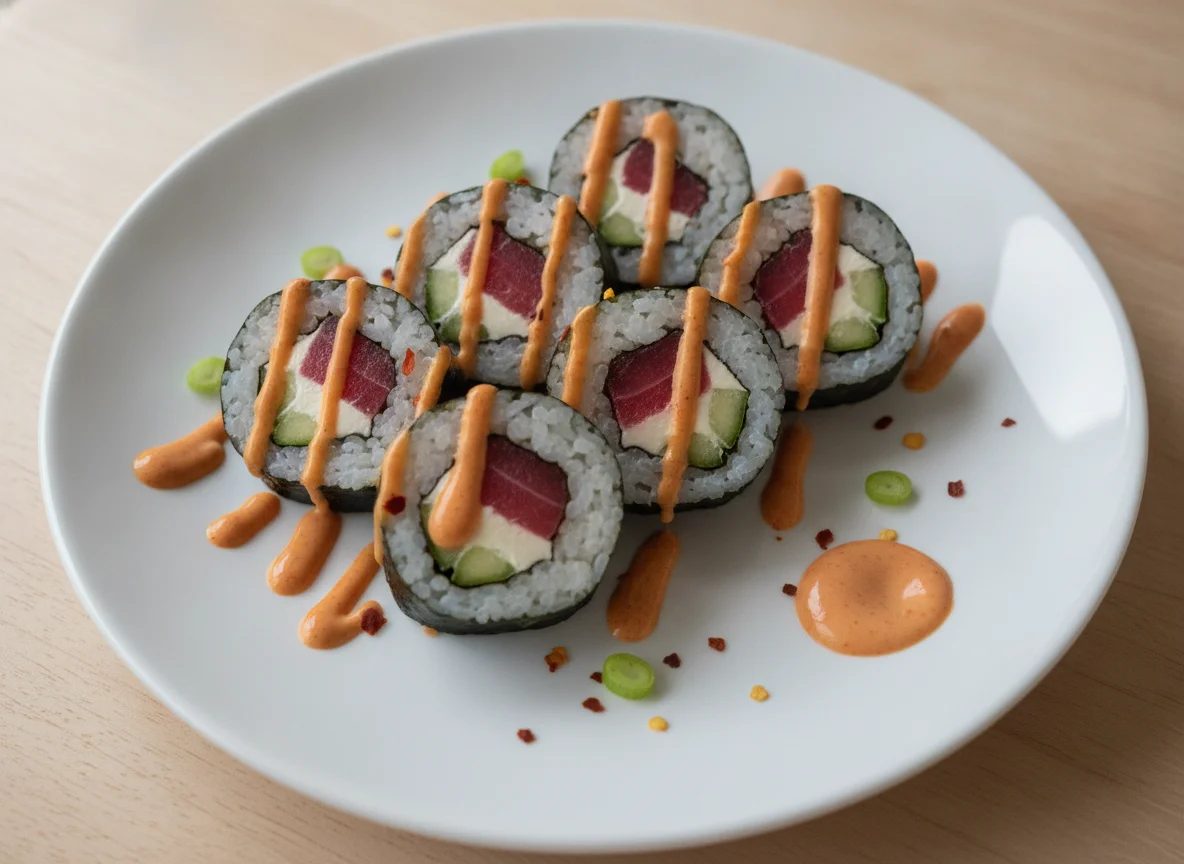 Sushi Roll con Atún y Queso Crema photo