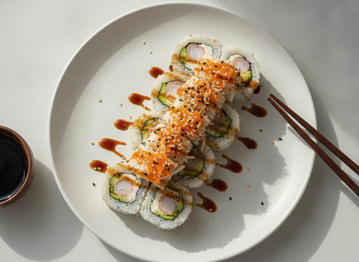 Sushi Roll con Camarón y Aguacate photo