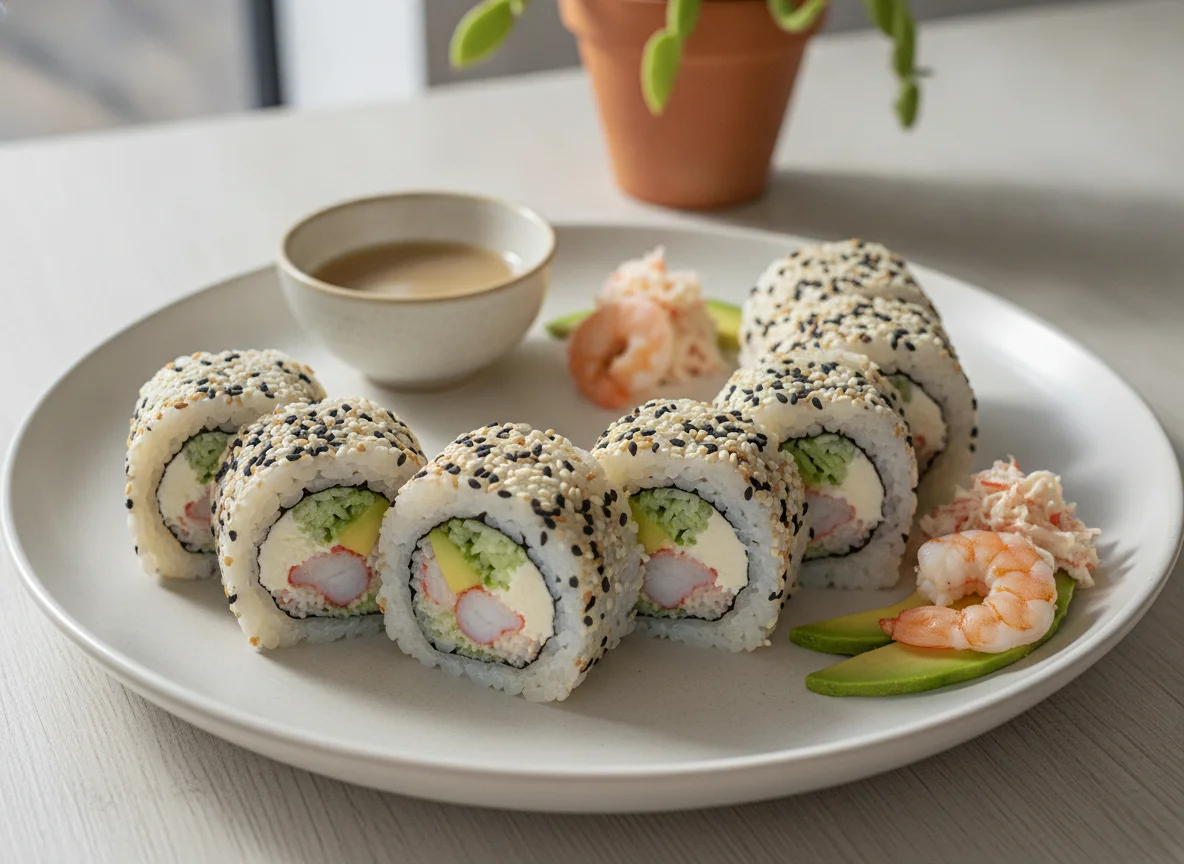 Sushi Roll con Surimi y Camarón photo