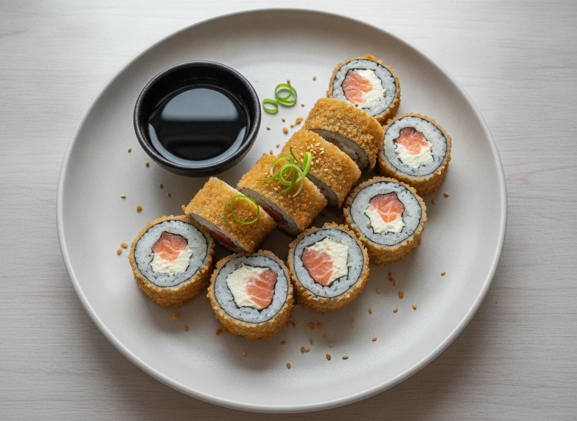 Sushi roll frito (Hot Roll) photo