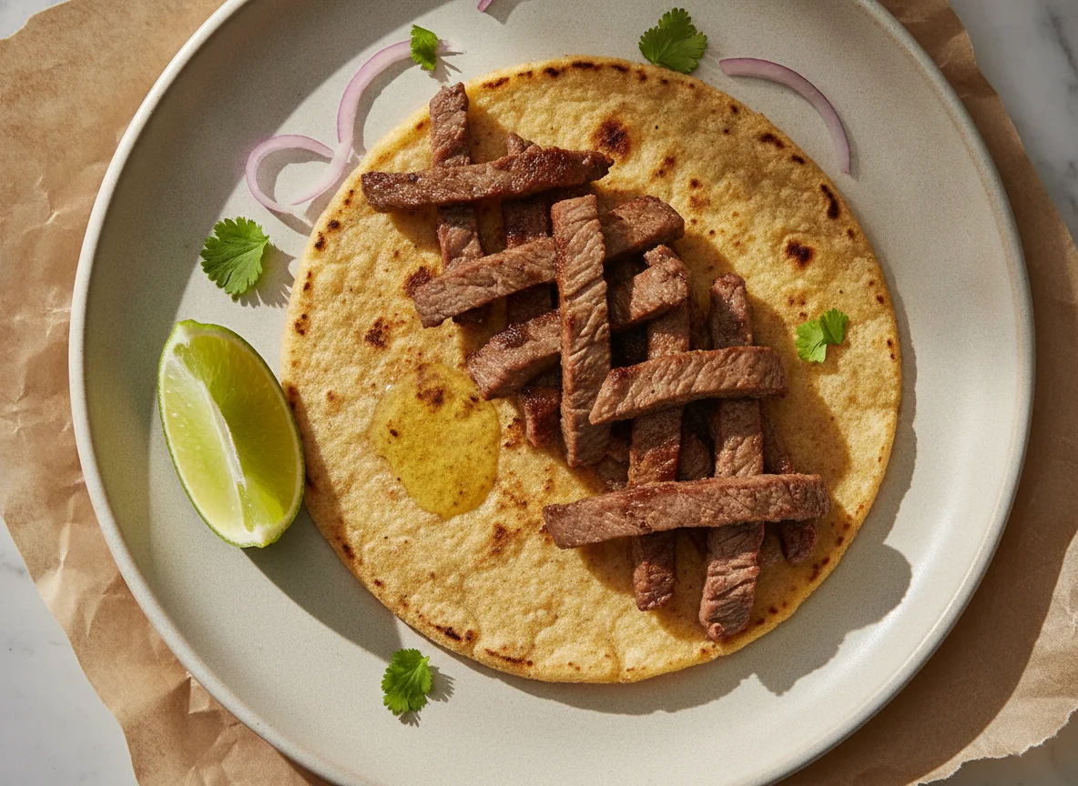Taco de bistec photo