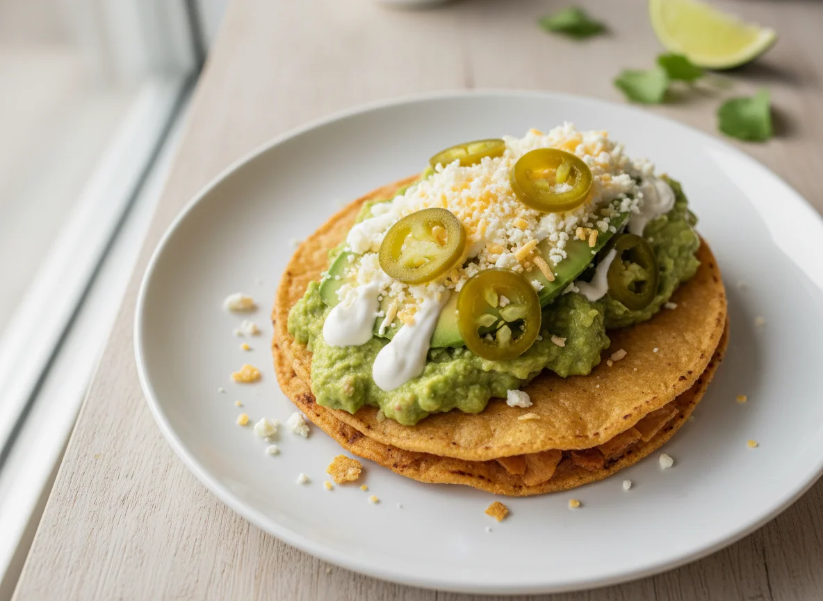 Taco dorado con aguacate y queso photo