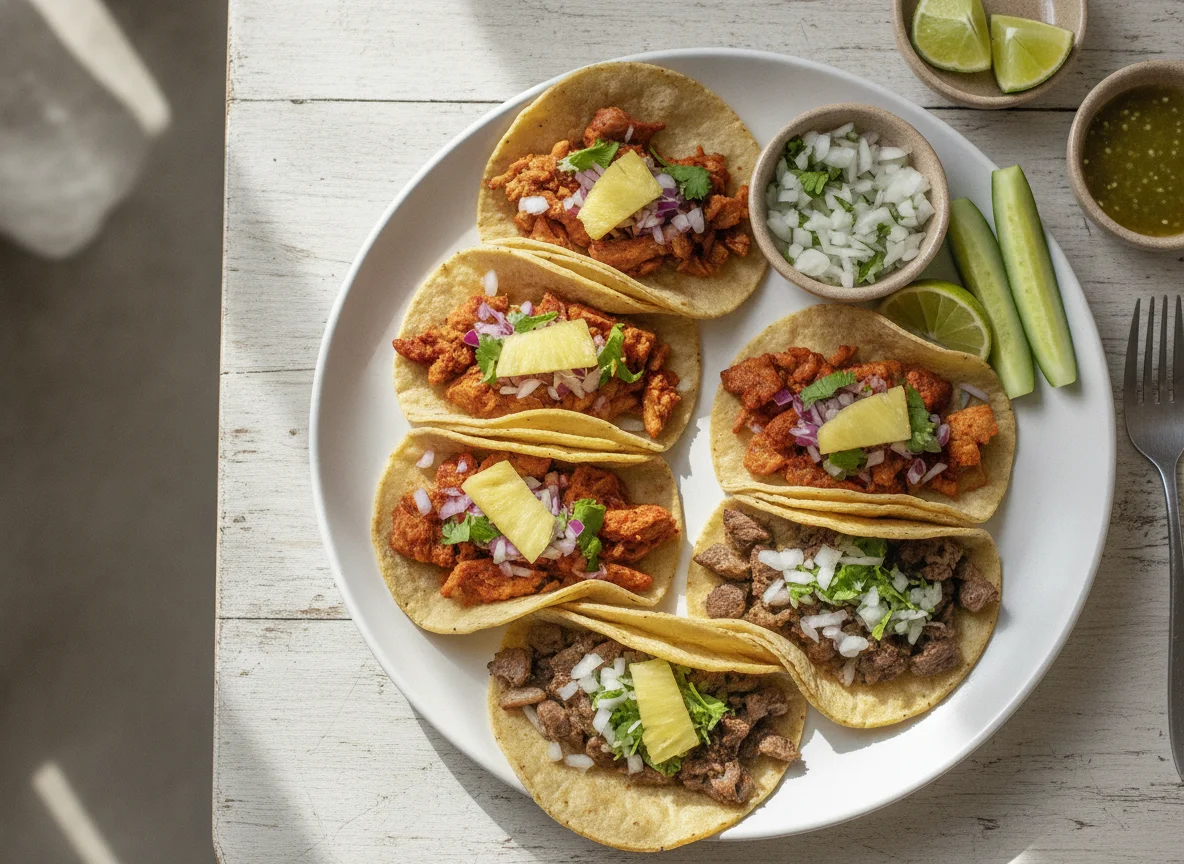 Tacos al pastor y de suadero photo